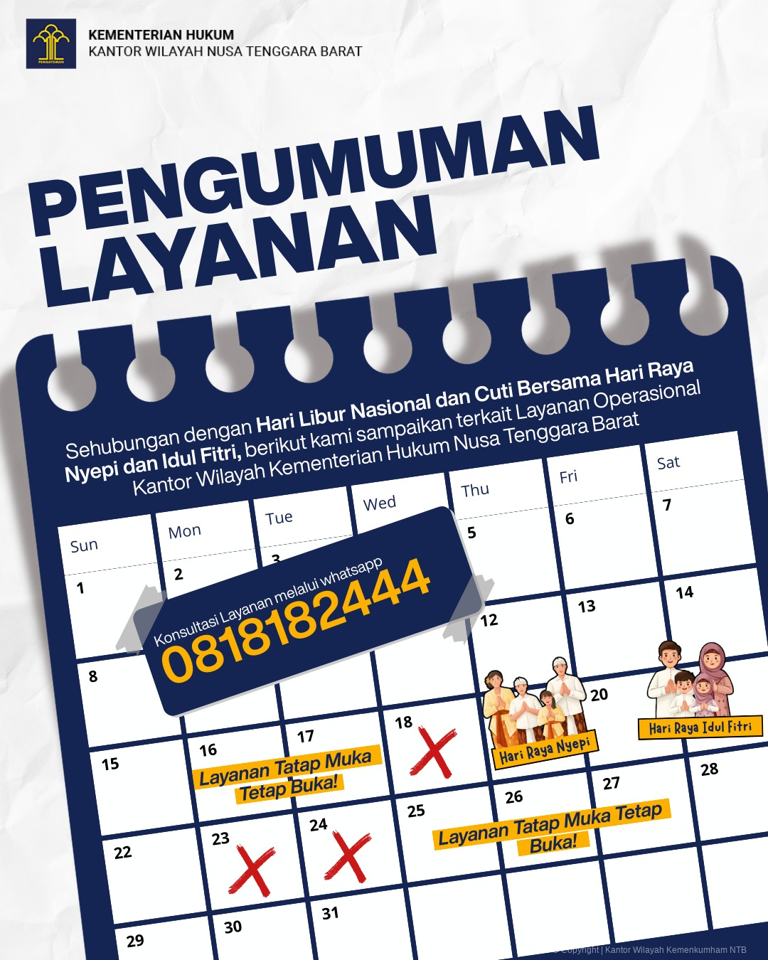 PENGUMUMAN LAYANAN