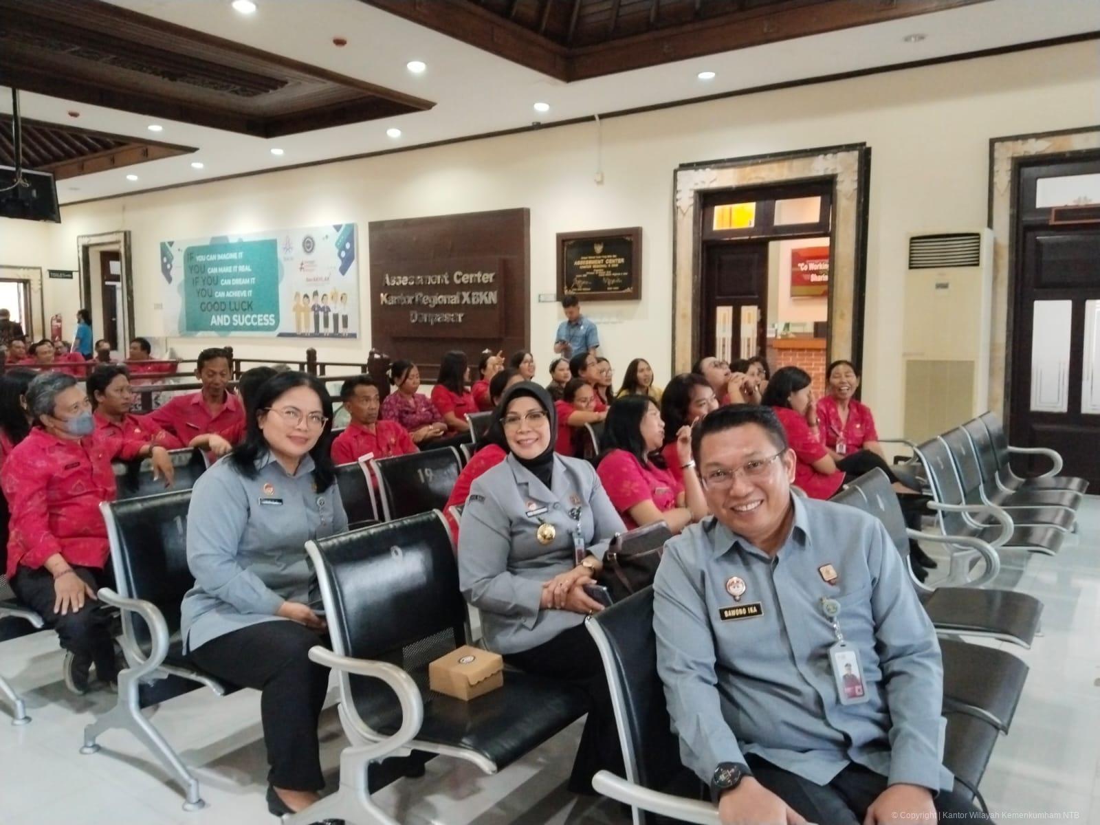 Perkuat Manajemen Talenta, Pimpinan Tinggi Kanwil Kemenkum NTB Ikuti Penilaian Kompetensi ProASN di BKN Denpasar