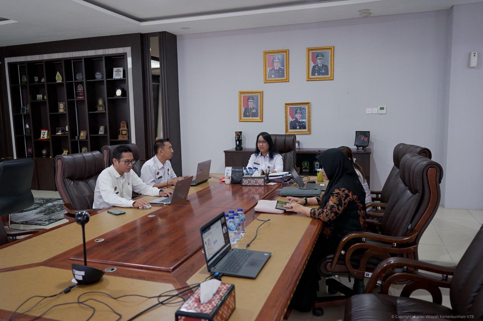 Kanwil Kemenkum NTB Harmonisasikan Raperkada Kabupaten Bima