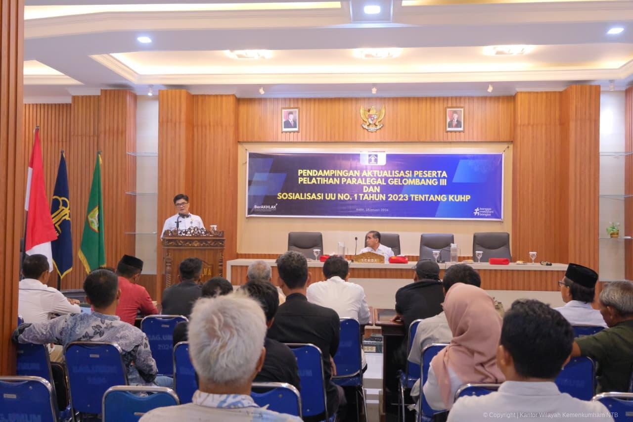 Kemenkum NTB Dampingi Aktualisasi Peserta Pelatihan Paralegal Gelombang III di Kota Bima