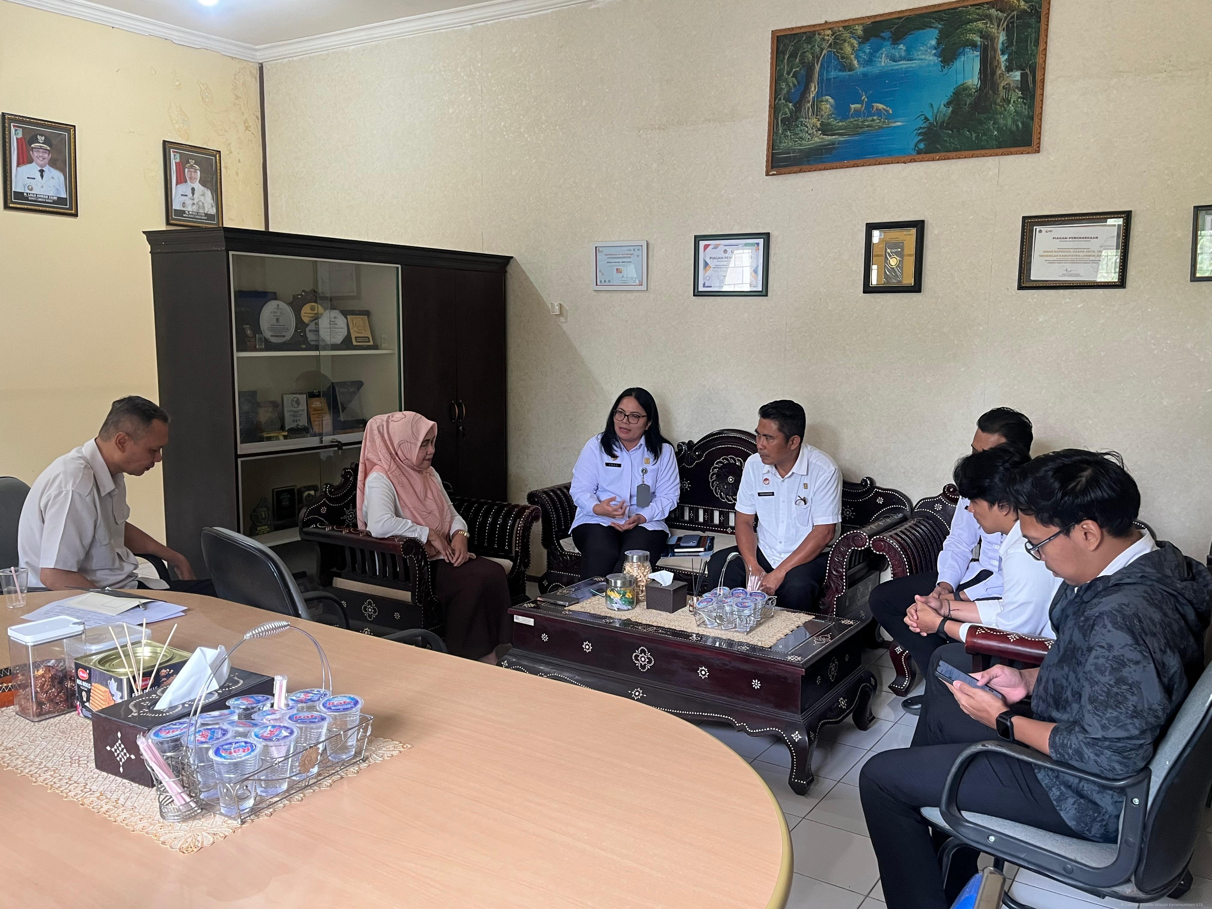 Kanwil Kemenkum NTB Jalin Koordinasi Pengembangan Merek Kolektif KDMP di Lombok Barat